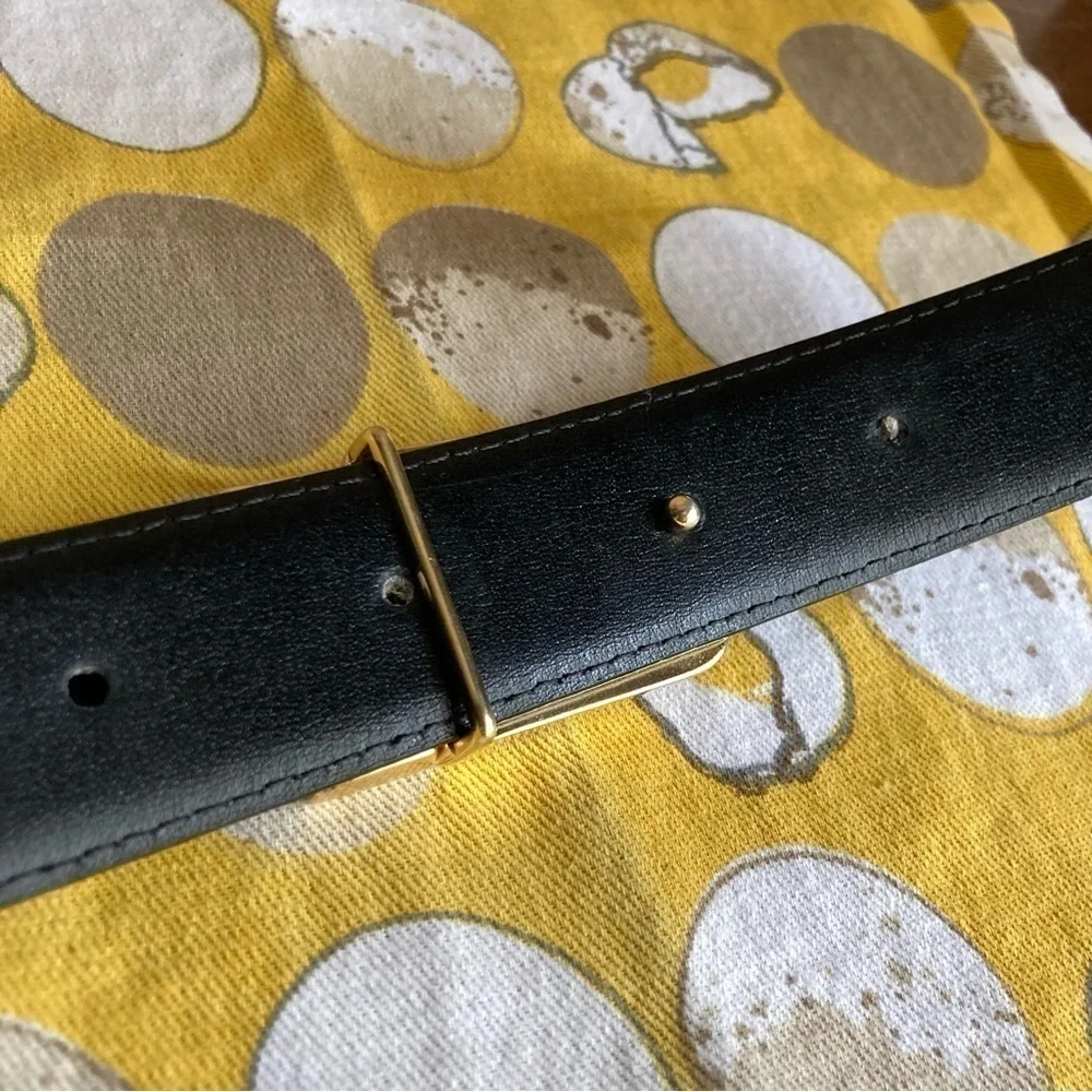 Vintage look black and dark brown reversible made in Italy men’s belt